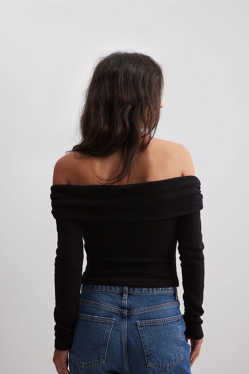 Off Shoulder Jersey Top
