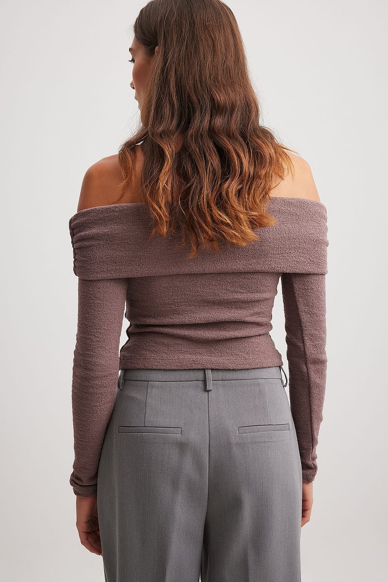 Off Shoulder Jersey Top