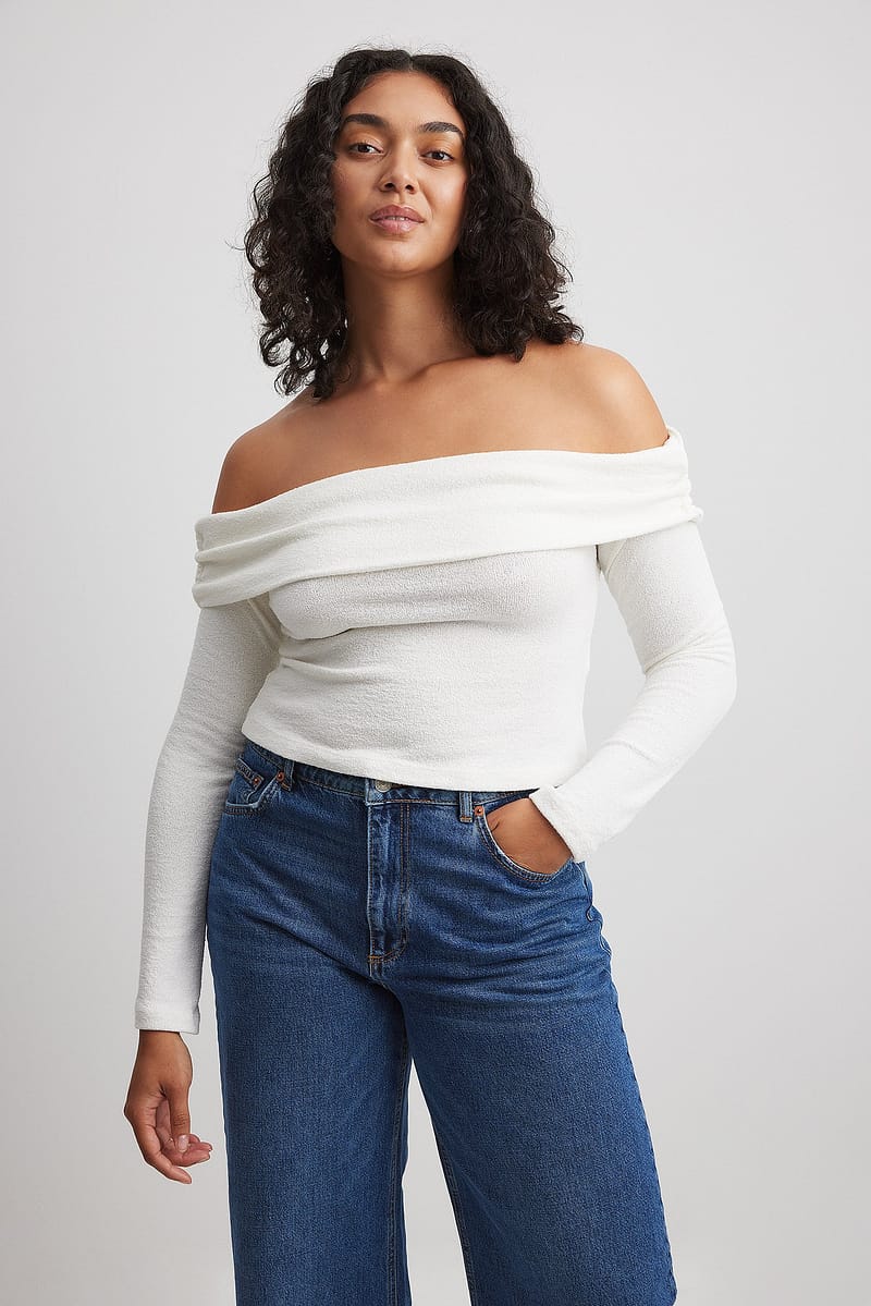 Off Shoulder Jersey Top