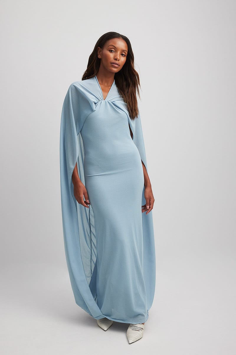 Cape Maxi Dress