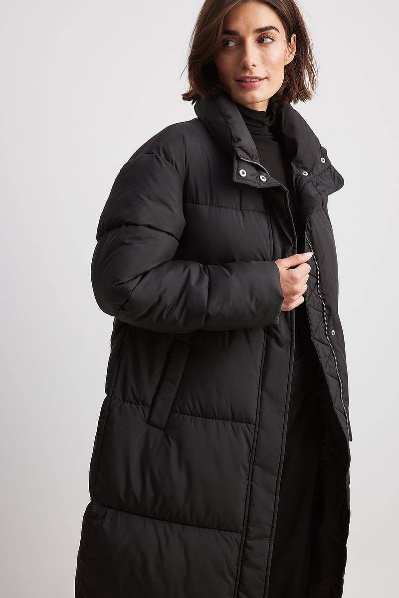 Long Belted Padded Jacket