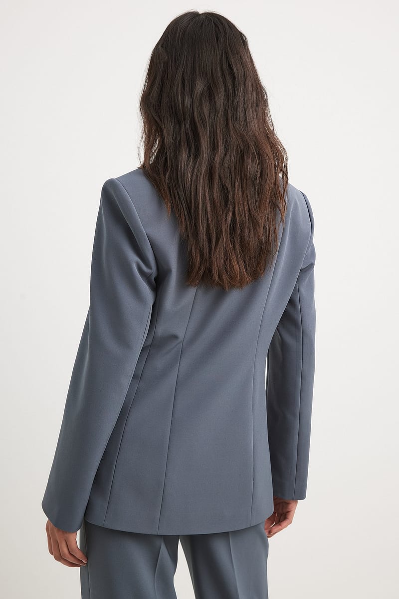 Fitted Overlap Blazer
