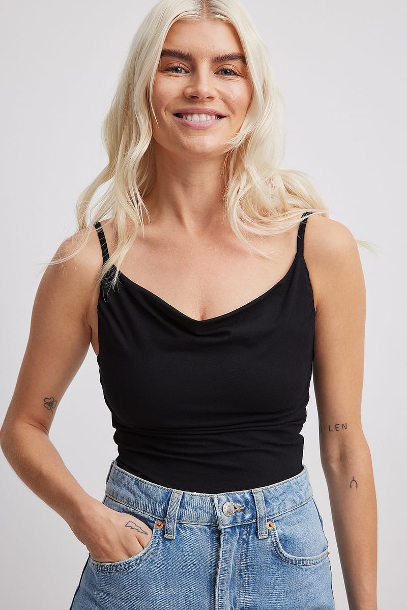 Jersey Waterfall Bodysuit