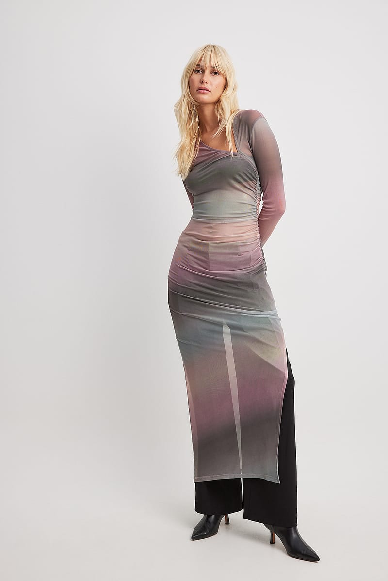 Mesh Maxi Dress