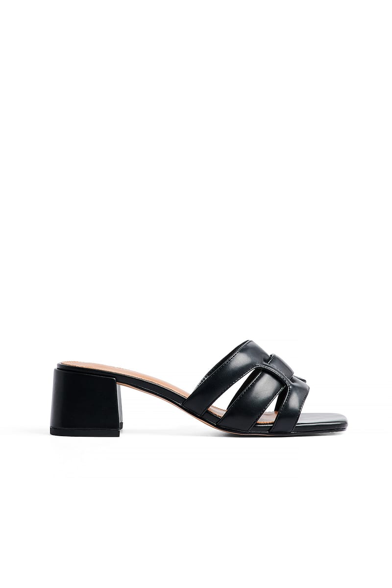 Crossed Straps Mules
