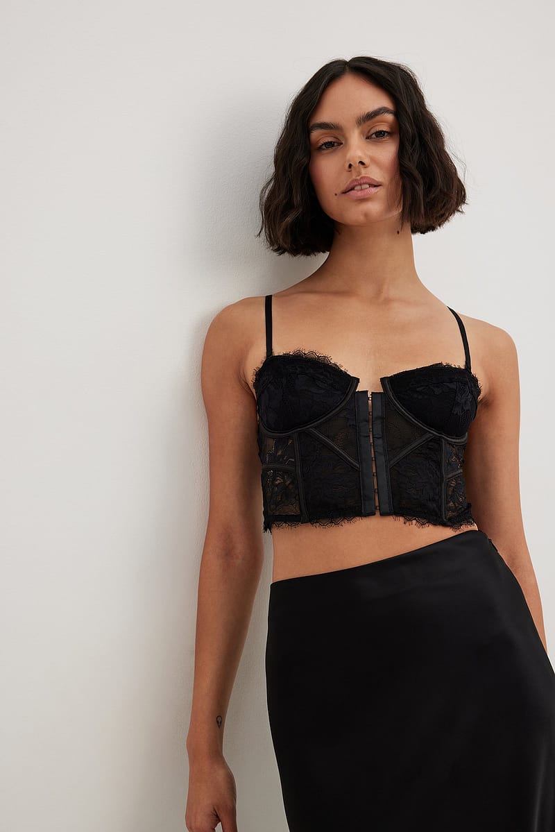Sheer Lace Wire Corset