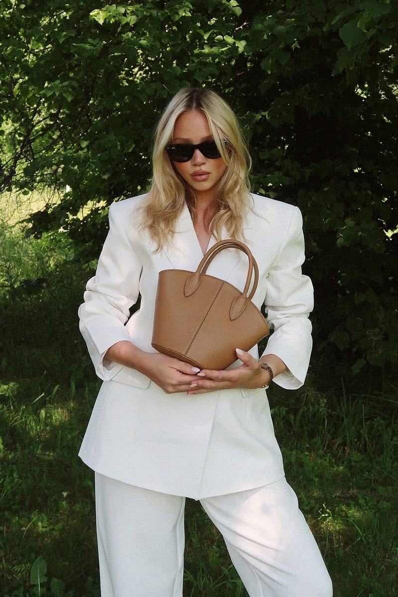 Fitted Blazer - White