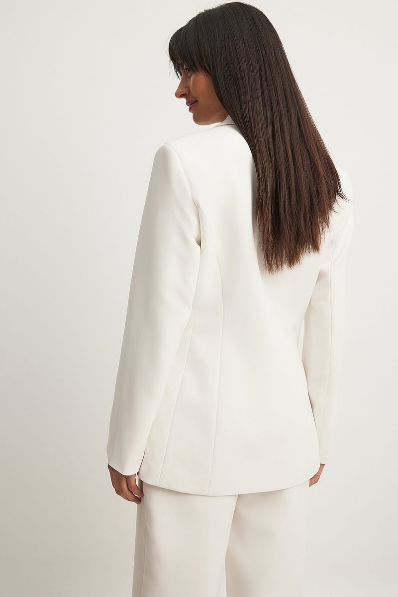 Fitted Blazer - White