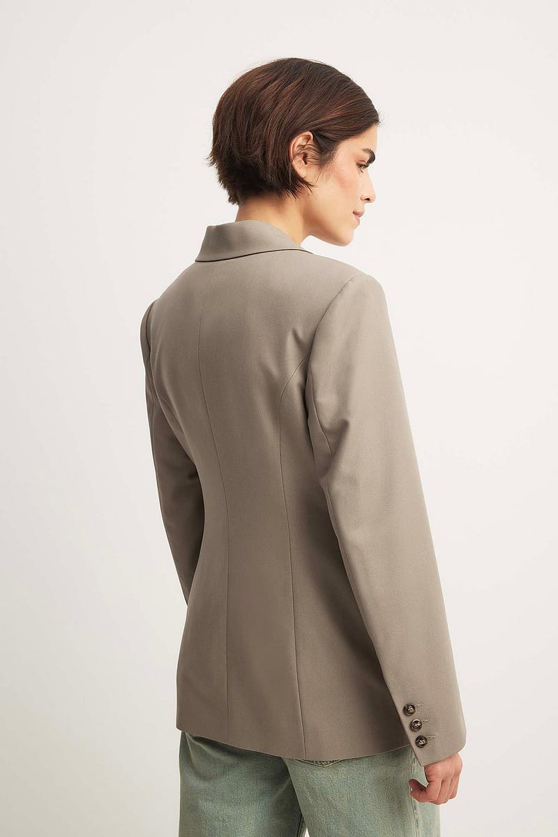 Fitted Blazer - Light Taupe