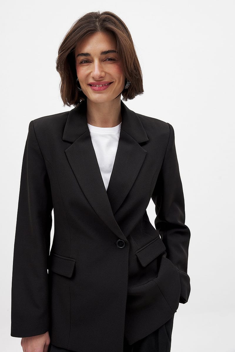Fitted Blazer - Black