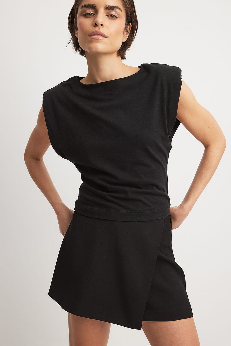Overlap Skort - Black
