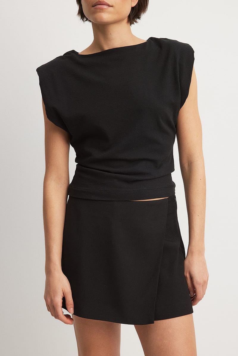 Overlap Skort - Black