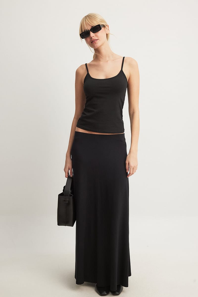 Soft Line Flowy Maxi Skirt