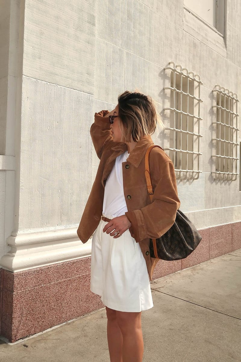 Viscose Mid Waist Bermuda Shorts