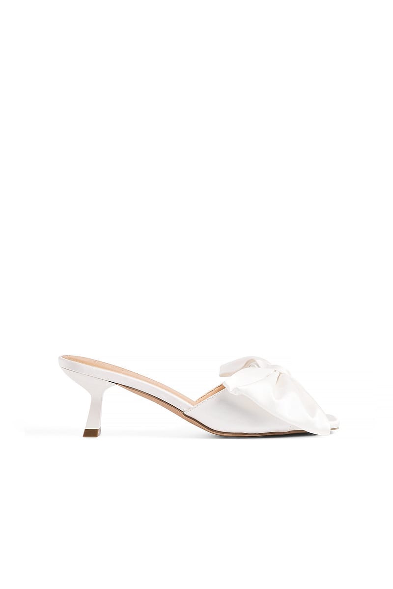 Bow Open Toe Heels
