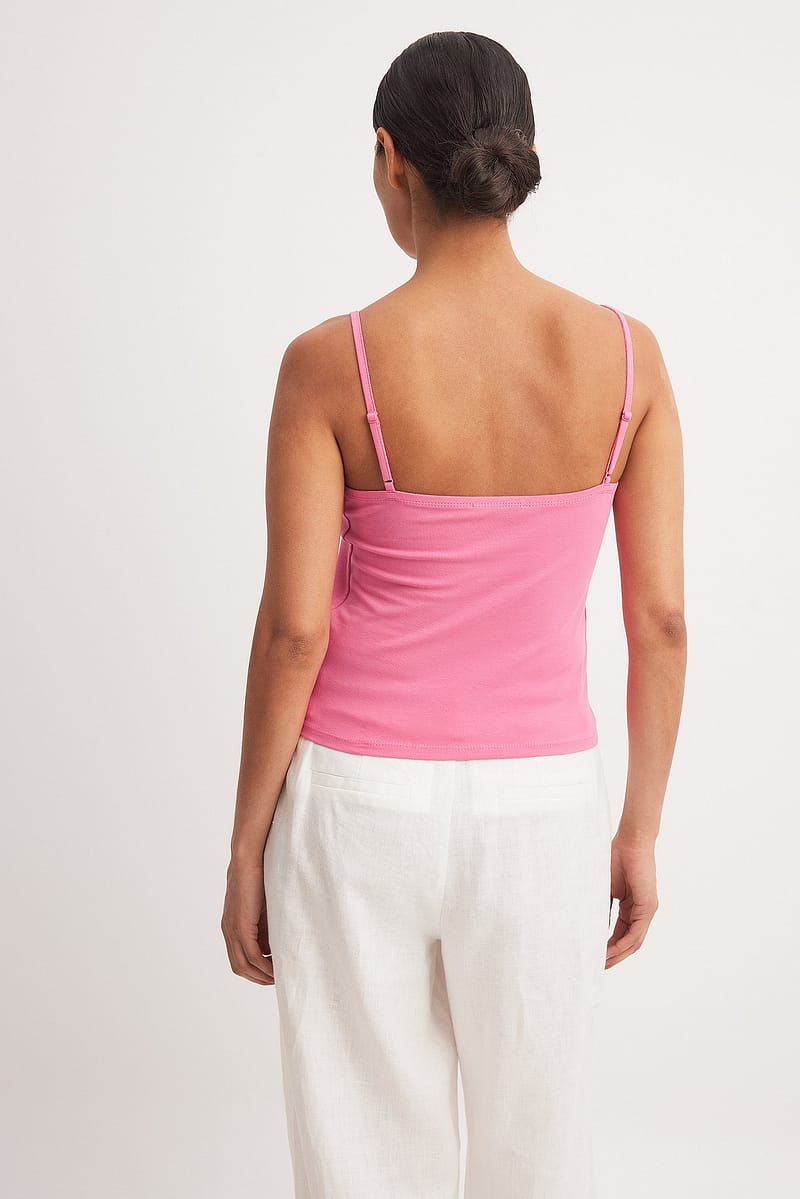 Double Folded Thin Strap Singlet